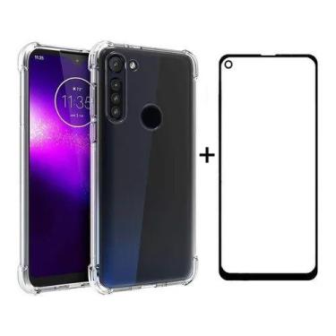 Imagem de Capa Anti Impacto + Pelicula 3d Para Moto One Action - Universo