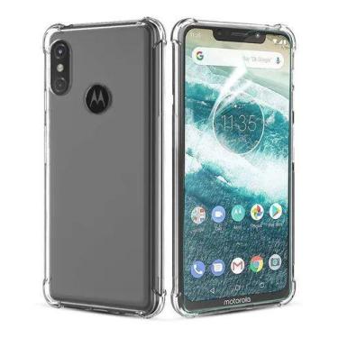 Imagem de Capinha Capa Anti Queda Motorola One 5.9 + Pelicula Vidro 3d - Univers