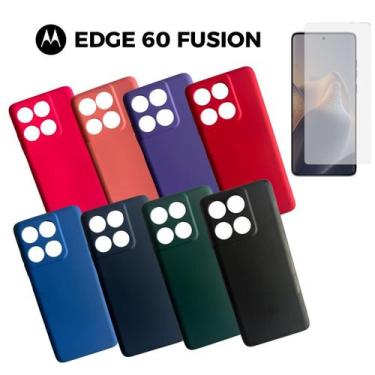 Imagem de Capa + Pelicula Hidrogel Compativel Para Moto Edge 60 Fusion - Db