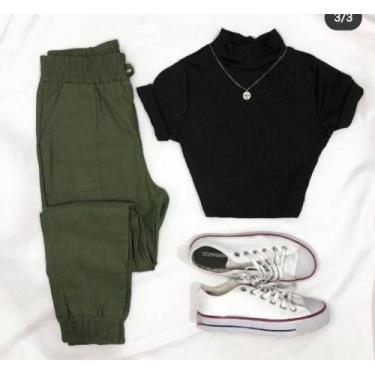 Imagem de Calça jogger bengaline - Filó modas, Preto, P