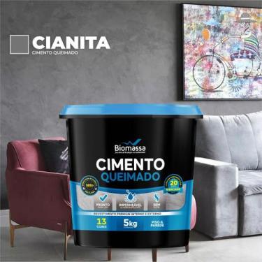 Imagem de Efeito Cimento Queimado Biomassa 5kg Aveludado, Cianita
