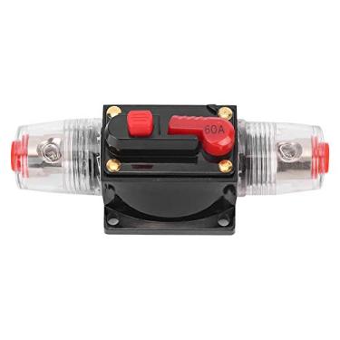 Imagem de aqxreight 12-24V Acessório de Automóvel de Carro de Carro Redefinir o Titular do Disjuntor para Automóvel Ship60a Efetivamente o Holdercarcar Circuito Breakerreset Circuito Breakerudio Brea (60a)