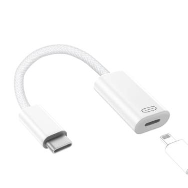 Imagem de TechMatte Cabo adaptador fêmea Lightning para macho USB C, fone de ouvido, sincronização de dados, dongle conversor de carregamento PD compatível com iPhone 16 15, Android, fone de ouvido para iPad
