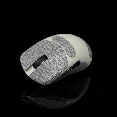 Imagem de Hokeyio Fita adesiva para Lamzu Atlantis Maya - antiderrapante, controle aprimorado, resistência ao suor, melhora a aderência FPS Gaming e a proteção do mouse [pré-corte] CS Gray 0,3 mm