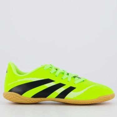 Imagem de Chuteira Adidas Predator Essentials 25 Futsal Juvenil Verde Neon, 34