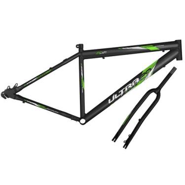Imagem de Kit Quadro e Garfo Ultra Bikes Umd29 Freio a Disco, Preto, Aro 29