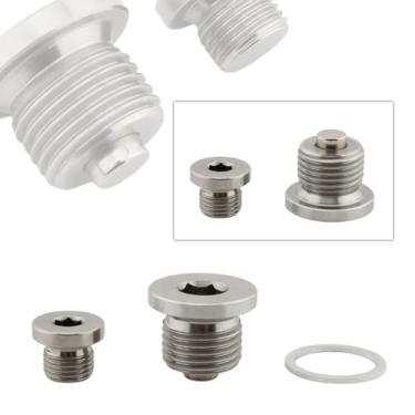 Imagem de FINMOKAL Plugue de parafuso de drenagem de óleo de motor de aço inoxidável M16x1.5 M10 para BMW 1000 400 650 C GT F750 F850 GS 900 F 900 XR 2020-2022