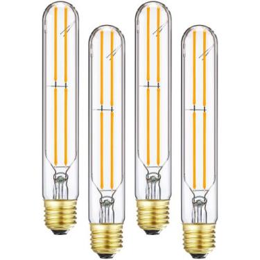 Imagem de Lâmpada LED LVYE E26 Tubular T10 6W 600lm 2700K regulável, pacote com 