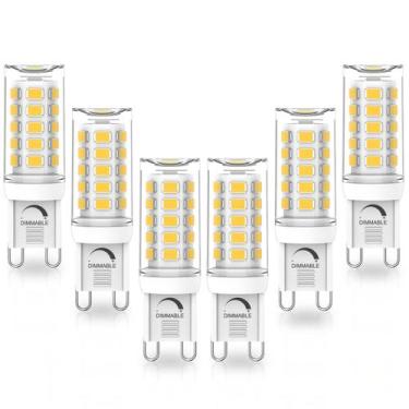 Imagem de Lâmpada LED YUIIP G9 regulável 4W 4000K 380lm 120V Pacote com 6