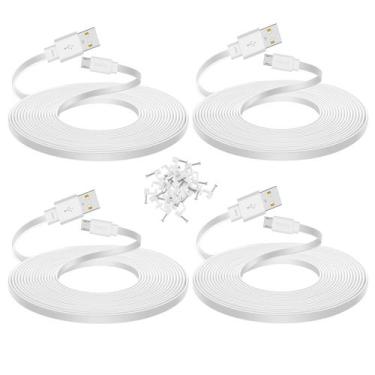 Imagem de Cabo de extensão Smays de 25 pés para WYZE Cam v4/v3/v3 Pro, pacote co