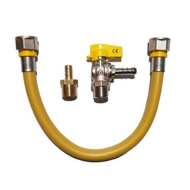 Imagem de Kit Com 10 Metros de Tubo Pex Multicamadas 16mm Para Gás com 2 adaptad