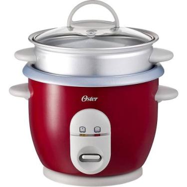 Imagem de Panela Elétrica de Arroz Oster Facile 3 Xícaras Vermelha, 220V