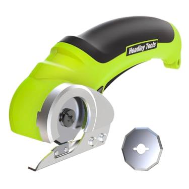 Imagem de Headley Tools Cortador de papelão sem fio 4,2 V, mini cortador de caixa elétrico, tesoura elétrica recarregável, cortador de carpete com lâmina de substituição e trava de segurança para embalagens