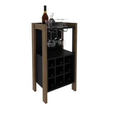 Imagem de Adega Bar Para Decorativa Az1032 Mdp Nogal Preto