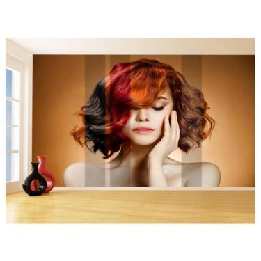 Imagem de Papel De Parede 3D Salão De Beleza Corte Cabelo 3,5M Slb25 - Você Deco