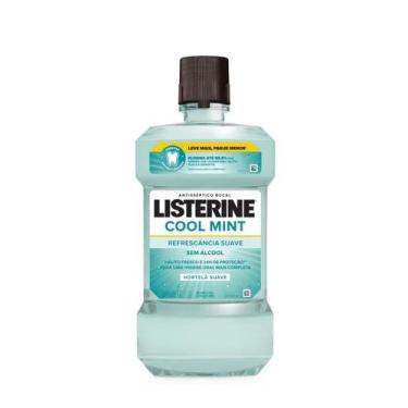 Imagem de Enxaguante Bucal Listerine Cool Mint Refrescância Suave Sem Álcool 1l