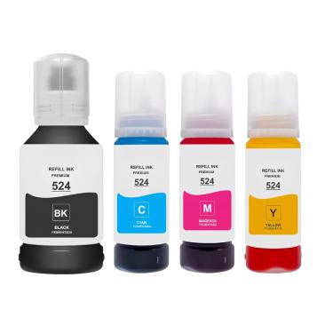 Imagem de Kit Refil de Tinta Compatível Epson  T524120 CMYK