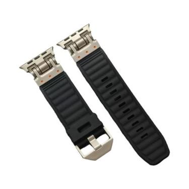 Imagem de Pulseira De Silicone Macia Para Apple Watch Ultra 2 49mm 45mm 44mm 42m