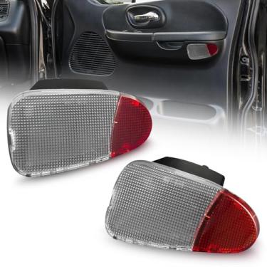 Imagem de NEIFILES Painel de porta interior Cortesia OEM Habitação compatível com Ford F150 1997-2003, F250 1997-1999 Lâmpada de advertência tampa da carcaça da lâmpada (lâmpada não incluída)
