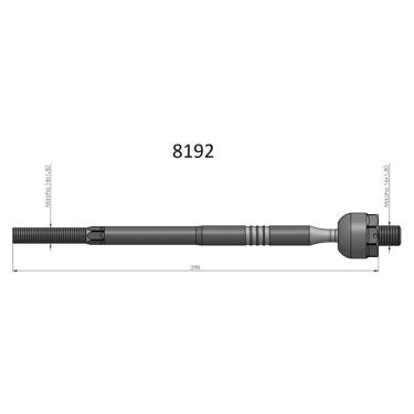 Imagem de Barra Axial Gol Voyage G5 Fox Polo Spacefox Cross Saveiro