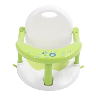 Imagem de Zhjvihx Cadeira de Chuveiro Infantil, Banheiro de Plástico Infantil, Design Dobrável, Anti -para o Chuveiro (Verde)