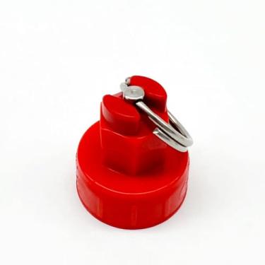 Imagem de Acessórios para cerveja Pepsi Keg Soda Bottle Carbonatação Tap Cap com válvula de alívio de pressão vermelha (35 PSI / 2,5 BAR) para cerveja artesanal e de pressão