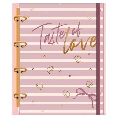 Imagem de Fichário 4Fechos Colegial 160Fl Doce Romance Taste Animativa