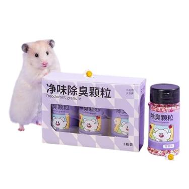 Imagem de Rrlihjgu Cama para Hamster - 3 Peças Substrato Antiodor,Substrato de Longa Duração | para Ninho Habitat Interior Gaiola Gerbil Chinchila Coelho Porquinho-da-índia