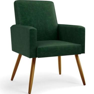 Imagem de Poltrona Maria Pés Palito Facto Verde Musgo - LYAM DECOR
