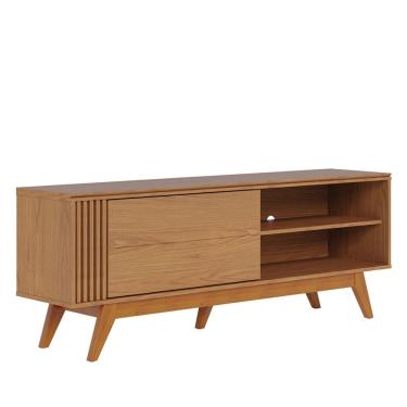 Imagem de Rack Para Sala de Estar TV 60 Pol Quebec C04 Freijó - Lyam Decor