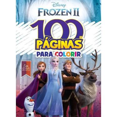 Imagem de Livro 100 Páginas Para Colorir Disney Frozen 2