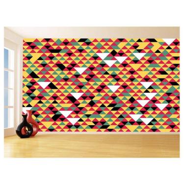 Imagem de Papel De Parede Geométrico Triângulos Abstrato 3,5M Gmt51