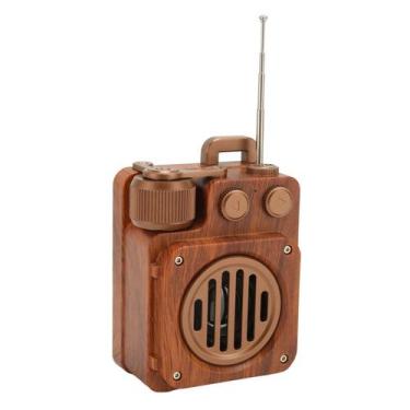 Imagem de Alto-falante Bluetooth Pomya Vintage Radio Rádio FM retrô