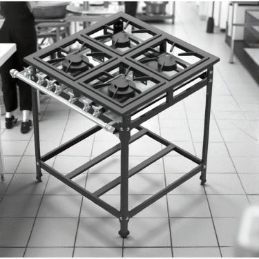 Imagem de Fogão Industrial 4 Bocas 40x40 P8 Leona