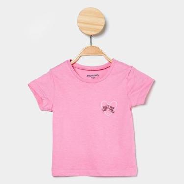 Imagem de Blusa Infantil Hering Casual Menina, Rosa, 2A