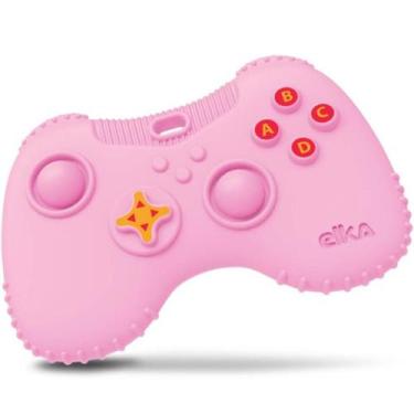 Imagem de Mordedor vídeo game rosa silicone - elka 1244