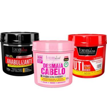 Imagem de Cronograma Anabolizante + UTI + Desmaia Cabelo Forever Liss - Forever 