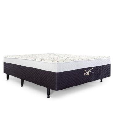Imagem de Cama Box Casal Conjugada Espuma D28 Herval Ólbia, 138x188x39 cm