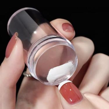 Imagem de DIY Nail Art Must - Have: Carimbo de gelatina de estampagem de silicone transparente para decoração de unhas precisa e visível