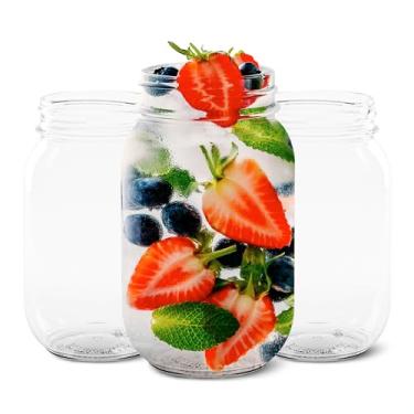 Imagem de TOSSWARE POP 680 g Mason Conjunto de 126 jarra de plástico de qualidade premium, reciclável, inquebrável e transparente