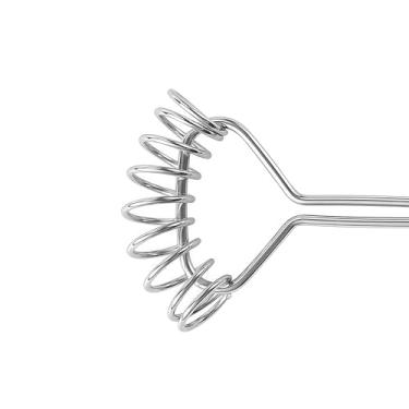 Imagem de Batedores de mola de aço inoxidável, batedores de balão ergonômicos para assar, misturar ovos, creme, massa - alça antiderrapante, à prova de ferrugem para casa, café, bar (design criativo de bobina