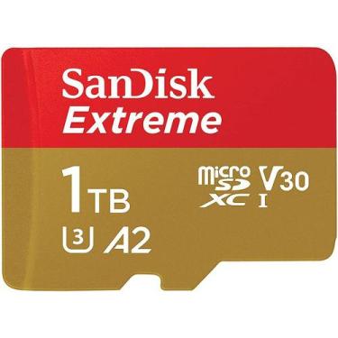Imagem de Cartão de Memória Micro SD Sandisk Extreme 190-130 MB/s U3 1TB com Ada