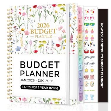 Imagem de Agenda de orçamento 2026 - Livro de orçamento mensal com caderno de rastreador de despesas, janeiro - dezembro de 2026, organizador de notas de 12 meses e planejador financeiro para gerenciar seu