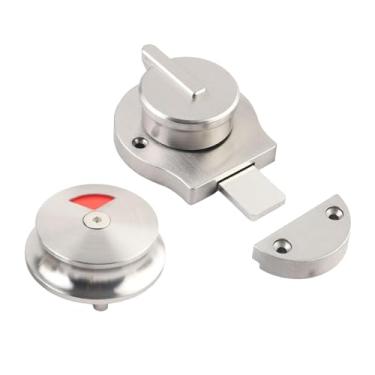 Imagem de IEUDNS Fechadura de porta indicadora para banheiro, trava de privacidade, ferragens para fechadura de porta em prédio comercial.