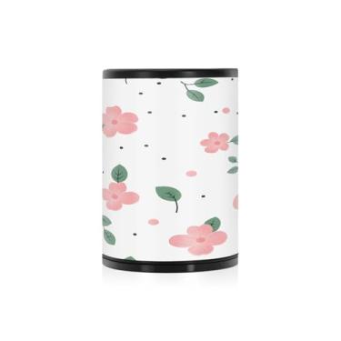 Imagem de Wassud Cinzeiro de carro de liga de alumínio com tampa e pétalas e pontos, à prova de cheiro, à prova de vento, cinzeiro de viagem para SUV, caminhão, escritório, casa