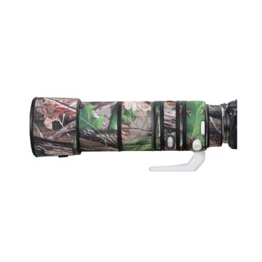 Imagem de Capa de lente para Canon RF 200-800 mm F/6.3-9 é capa de proteção de lente de câmera camuflada (cor # camuflagem folha verde - à prova d'água) capa de chuva
