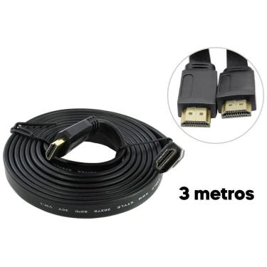 Imagem de Cabo Hdmi 3 Metros 4K Hd Full Hd Para Projetor Gamer