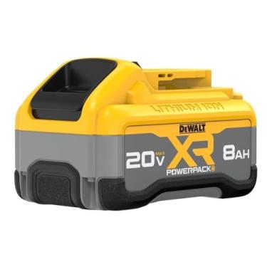Imagem de Dewalt Bateria 8Ah, com Indicador de Carga LED e Tecnologia de Íon de Lítio, Modelo DCB208, 20V