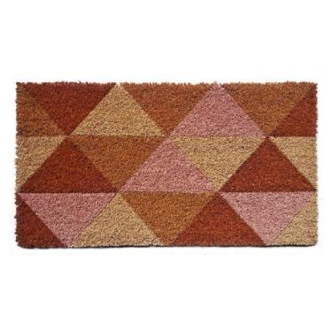 Imagem de Capacho De Porta Fibra De Coco Triângulos Industrial 60X33Cm - Uzoo