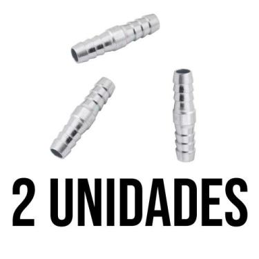 Imagem de Conector Aço Emenda Espigão Reto 1/4" BFH2694 Bestfer, 2 peças